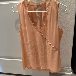 Banana Republic Coral Sleeveless Blouse